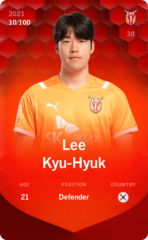 Lee Kyu-Hyuk 2021-22 • Rare 10/100