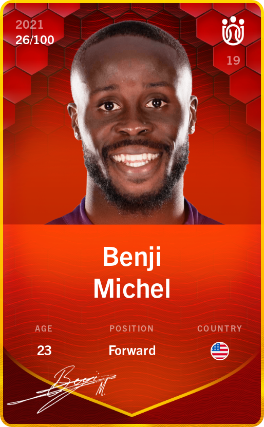 Sorare - Sorare Official - Benji Michel 2021-22 • Rare 26/100 - NFT # 41058634755412122939212072458160402191324374514315708883047892461475517775117