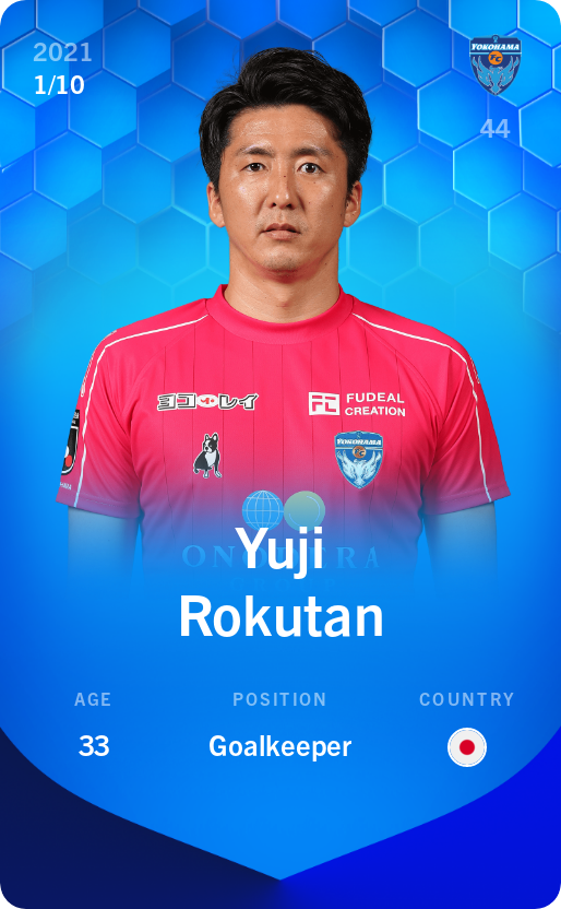 Sorare - Sorare Official - Yuji Rokutan 2021-22 • Super Rare 1/10 - NFT # 49151077486074722785424388965935126025918796957687990858762486023910574369399