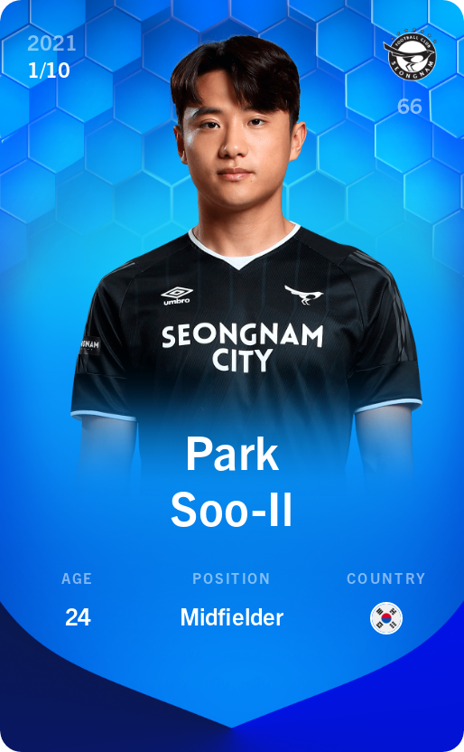 Sorare - Sorare Official - Park Soo-Il 2021-22 • Super Rare 1/10 - NFT # 33855832568333324122654010705307429284856573258835131056529696588128650332556