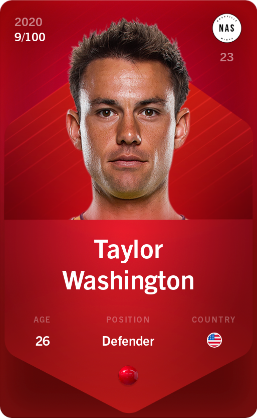 Sorare - Sorare Official - Taylor Washington 2020-21 • Rare 9/100 - NFT # 60495105982698452492591955265414683216218374636903032611271184356760260315783