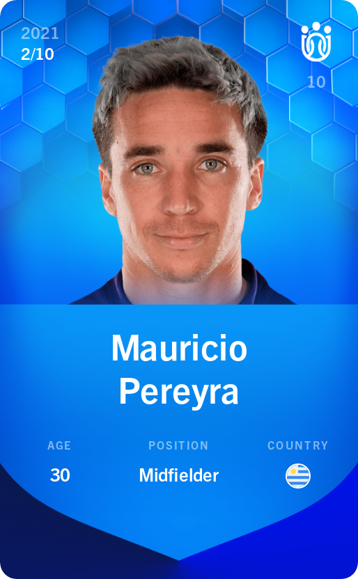 Sorare - Sorare Official - Mauricio Pereyra 2021-22 • Super Rare 2/10 - NFT # 20150099081297908942176693199373478371791995853625909424489005383705257925647