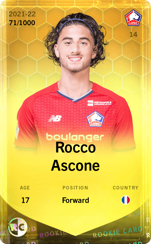 Rocco Ascone 2021-22 • Limited 71/1000
