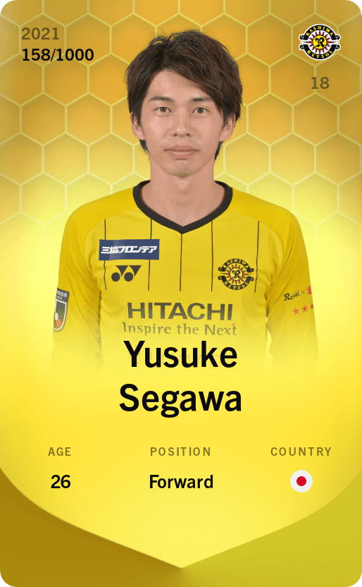 Yusuke Segawa 2021-22 • Limited 158/1000