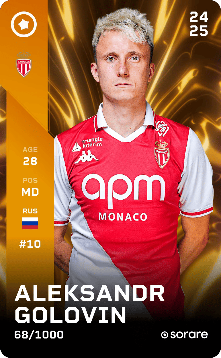 Aleksandr Golovin 2024-25 • Limited 68/1000