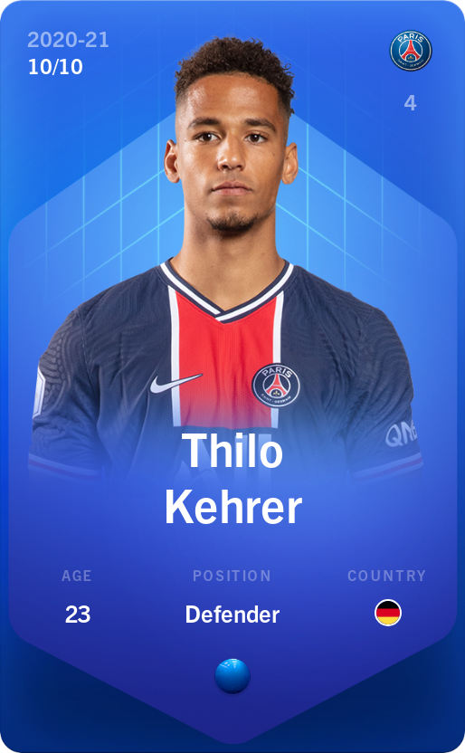 Sorare - Sorare Official - Thilo Kehrer 2020-21 • Super Rare 10/10 - NFT # 87930594576010410403780575651470164969528105786416176886498452209599934505757
