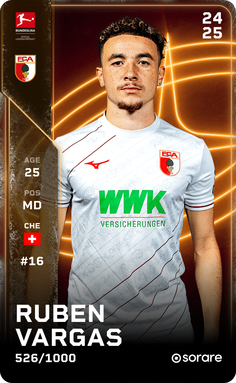 Ruben Vargas 2024-25 • Limited 526/1000