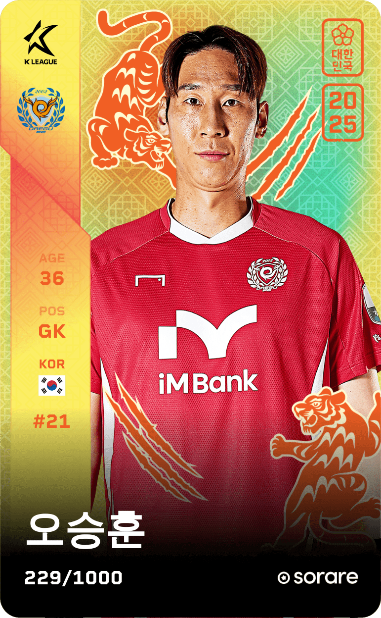 Oh Seung-Hoon 2025-26 • Limited 229/1000