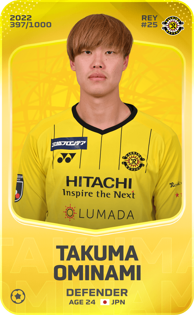Takuma Ominami 2022-23 • Limited 397/1000