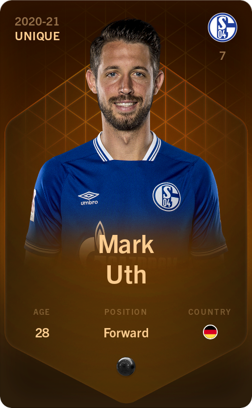 Sorare - Sorare Official - Mark Uth 2020-21 • Unique - NFT # 88272680747794508981635991328649221773760508423877638296225714547930854935668