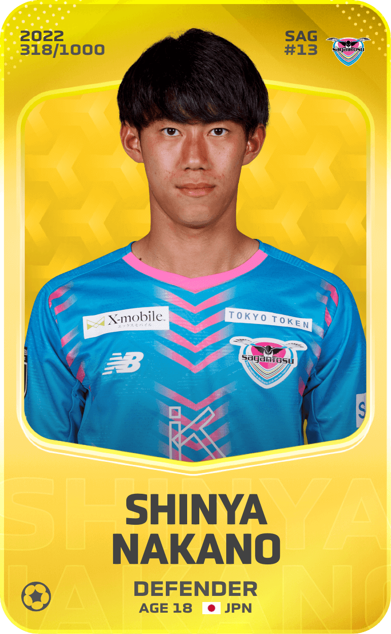 Shinya Nakano 2022-23 • Limited 318/1000