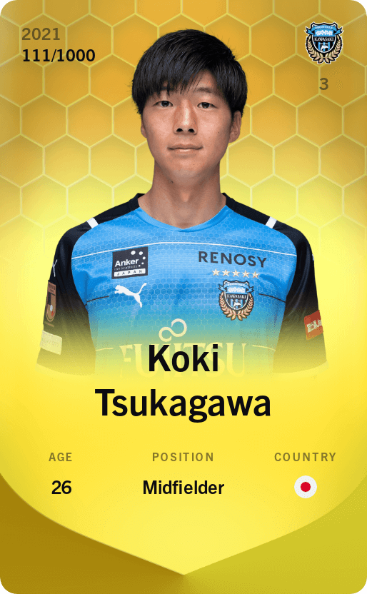 Koki Tsukagawa 2021-22 • Limited 111/1000