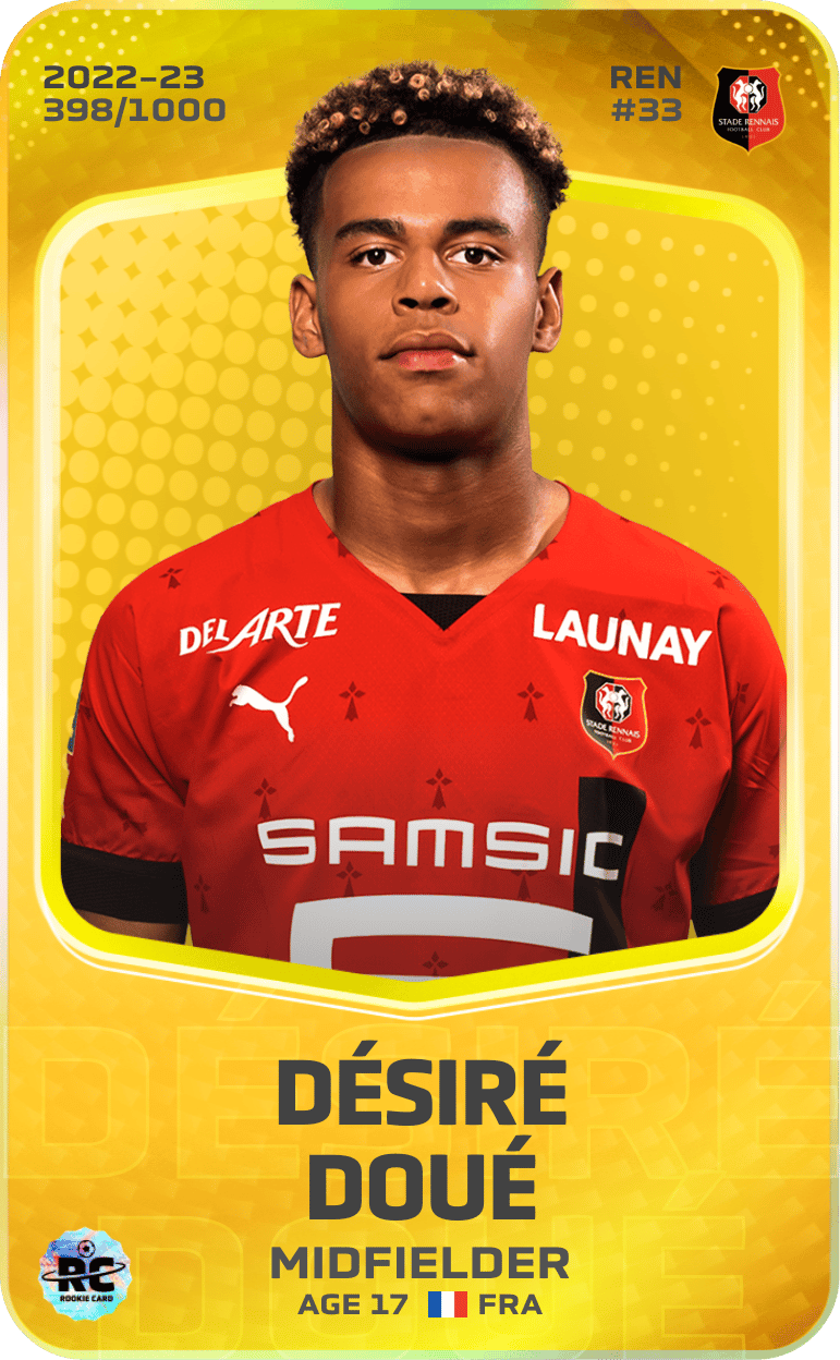 Désiré Doué 2022-23 • Limited 398/1000
