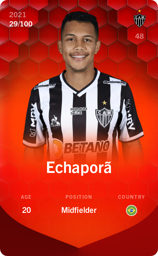Sorare - Sorare Official - Echaporã 2021-22 • Rare 29/100 - NFT # 63906398270275945651699551699947784586430849528900759466680154482161226310583