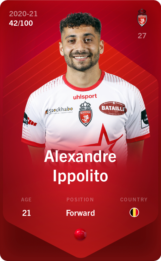 Sorare - Sorare Official - Alexandre Ippolito 2020-21 • Rare 42/100 - NFT # 17047108568929338264967671418431596499628227737512706261914869055745140826671