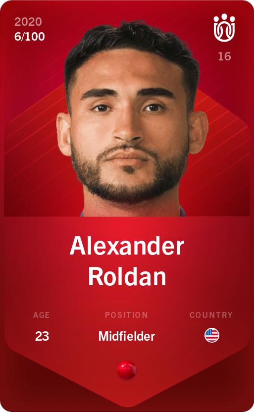 Sorare - Sorare Official - Alexander Roldan 2020-21 • Rare 6/100 - NFT # 58517058227313845563119426010429778068833650333088336362242062945540597762010