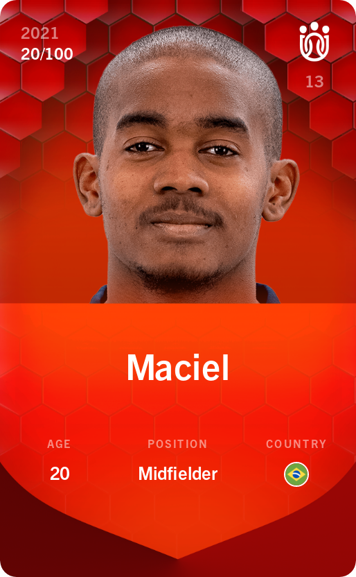 Sorare - Sorare Official - Maciel 2021-22 • Rare 20/100 - NFT # 2331924889934201635880735437798743147833081346145360937173013433874042196690