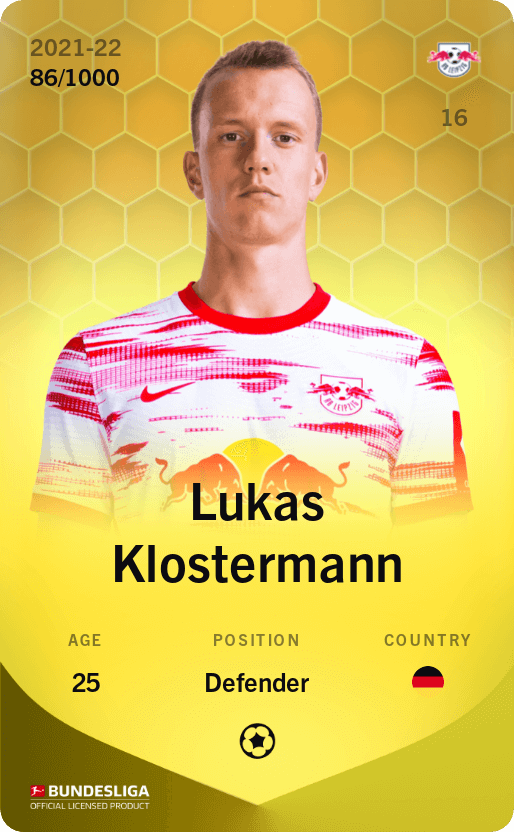 Lukas Klostermann 2021-22 • Limited 86/1000