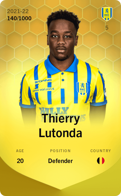Thierry Lutonda 2021-22 • Limited 140/1000