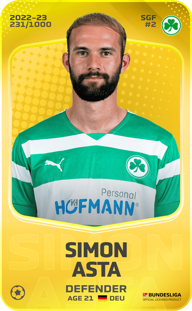 Simon Asta 2022-23 • Limited 231/1000