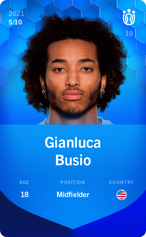 Sorare - Sorare Official - Gianluca Busio 2021-22 • Super Rare 5/10 - NFT # 99268112850266960641764897320410430055874871586304746652867136689125462531436
