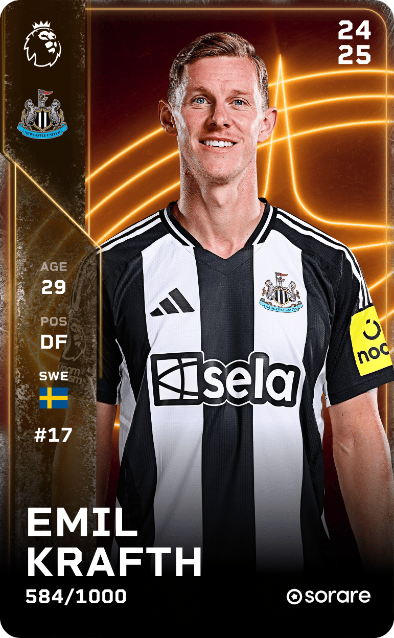 Emil Krafth 2024-25 • Limited 584/1000
