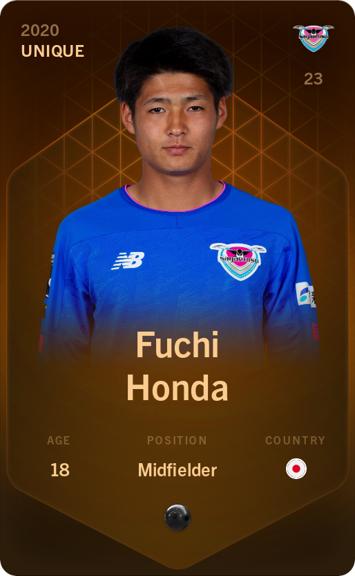 Sorare - Sorare Official - Fuchi Honda 2020-21 • Unique - NFT # 101860236408507137912646673545627188077415632506541966287303982710085288804346