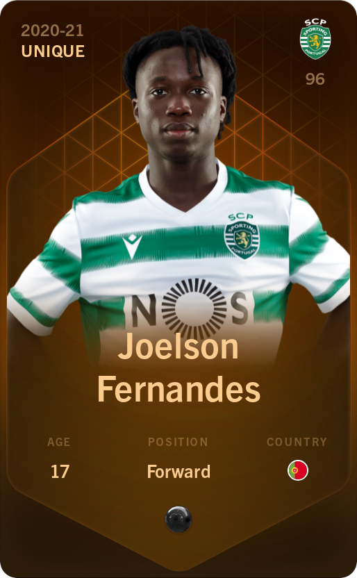 Sorare - Sorare Official - Joelson Fernandes 2020-21 • Unique - NFT # 49953316439662652057070044222507155503071235309470247205793317355012803845796