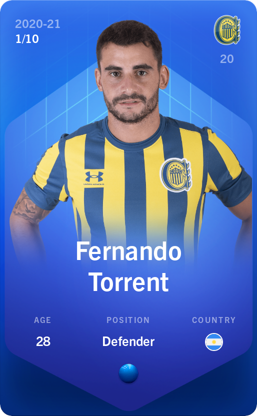 Sorare - Sorare Official - Fernando Torrent 2020-21 • Super Rare 1/10 - NFT # 62299442345038246148777339940494358418787352213629957621268644085123379720295