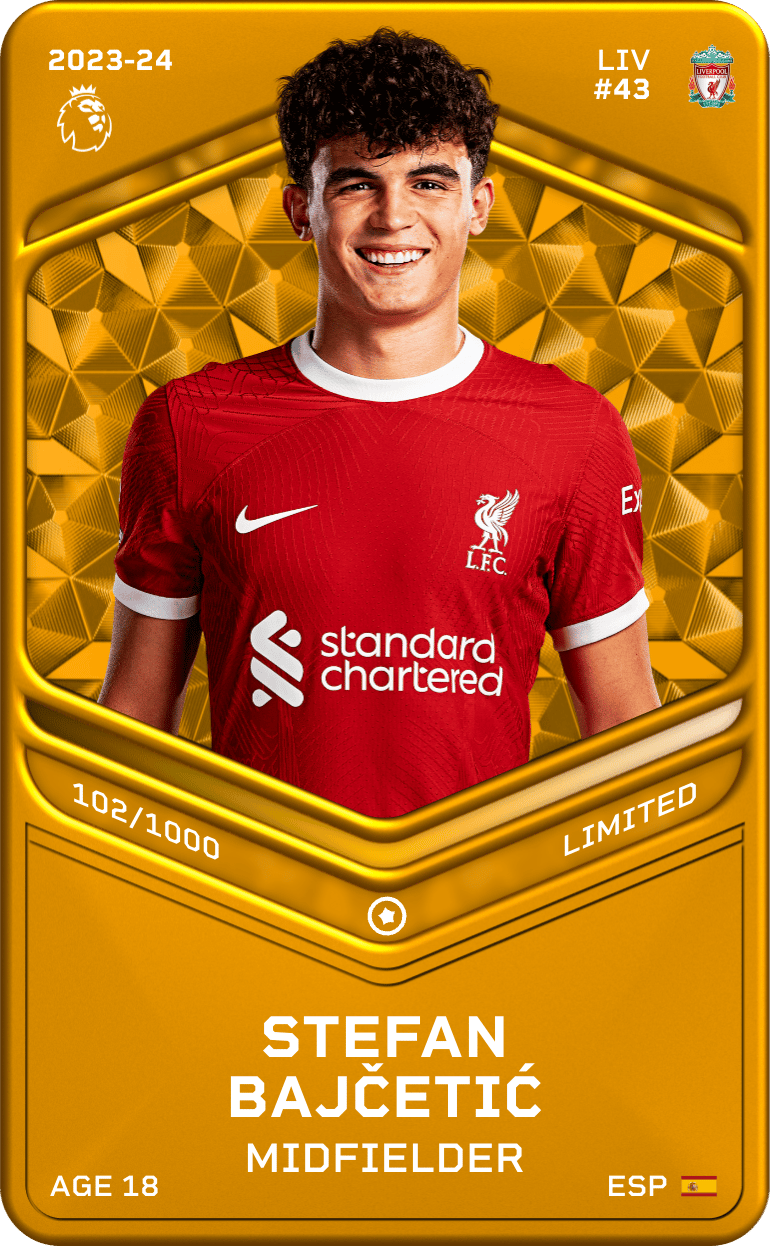 Stefan Bajčetić 2023-24 • Limited 102/1000