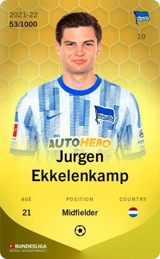 Jurgen Ekkelenkamp 2021-22 • Limited 53/1000