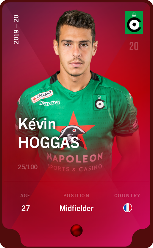 Sorare - Sorare Official - Kévin Hoggas 2019-20 • Rare 25/100 - NFT # 39690878002776892814940667701798235923766869501539299736649972114911032289584