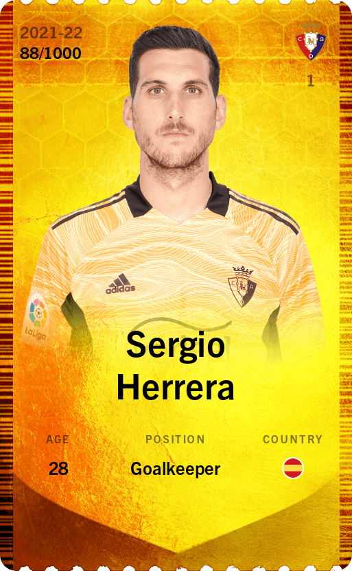 Sergio Herrera 2021-22 • Limited 88/1000