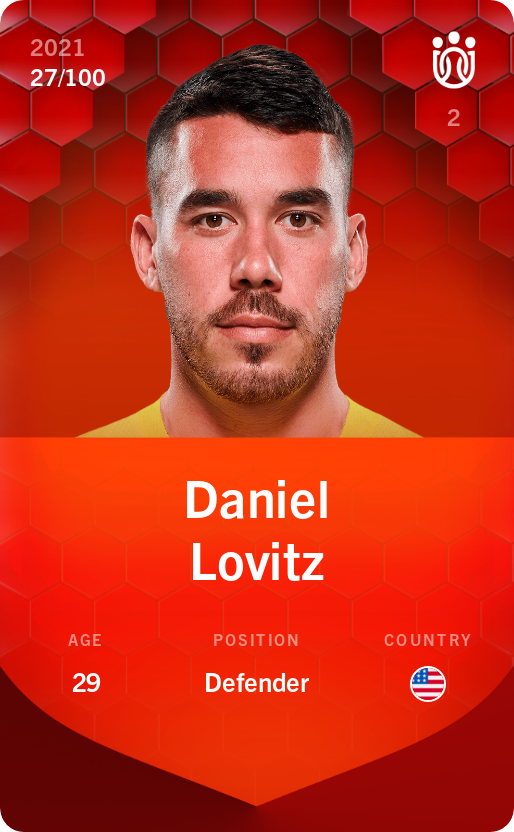 Sorare - Sorare Official - Daniel Lovitz 2021-22 • Rare 27/100 - NFT # 14601768917522506818535709862327838261685773507234198859128201907181497393494