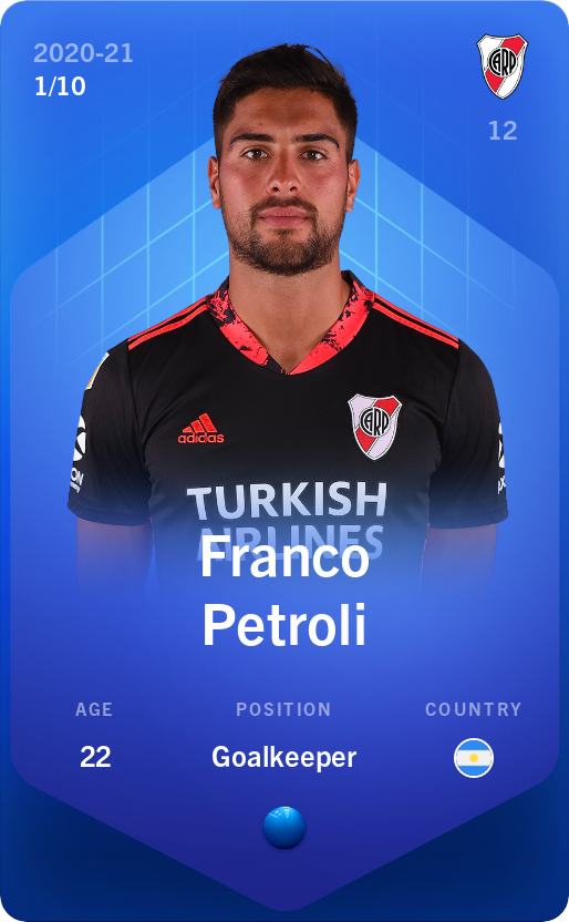 Sorare - Sorare Official - Franco Petroli 2020-21 • Super Rare 1/10 - NFT # 108223090552935498042429358976337588825755269778329589235460955312460545508211