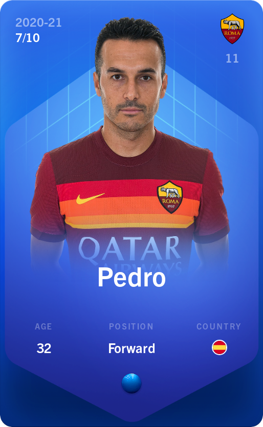 Sorare - Sorare Official - Pedro 2020-21 • Super Rare 7/10 - NFT # 43162360359105068359149551813959669235910642273329061328178820812449848677984