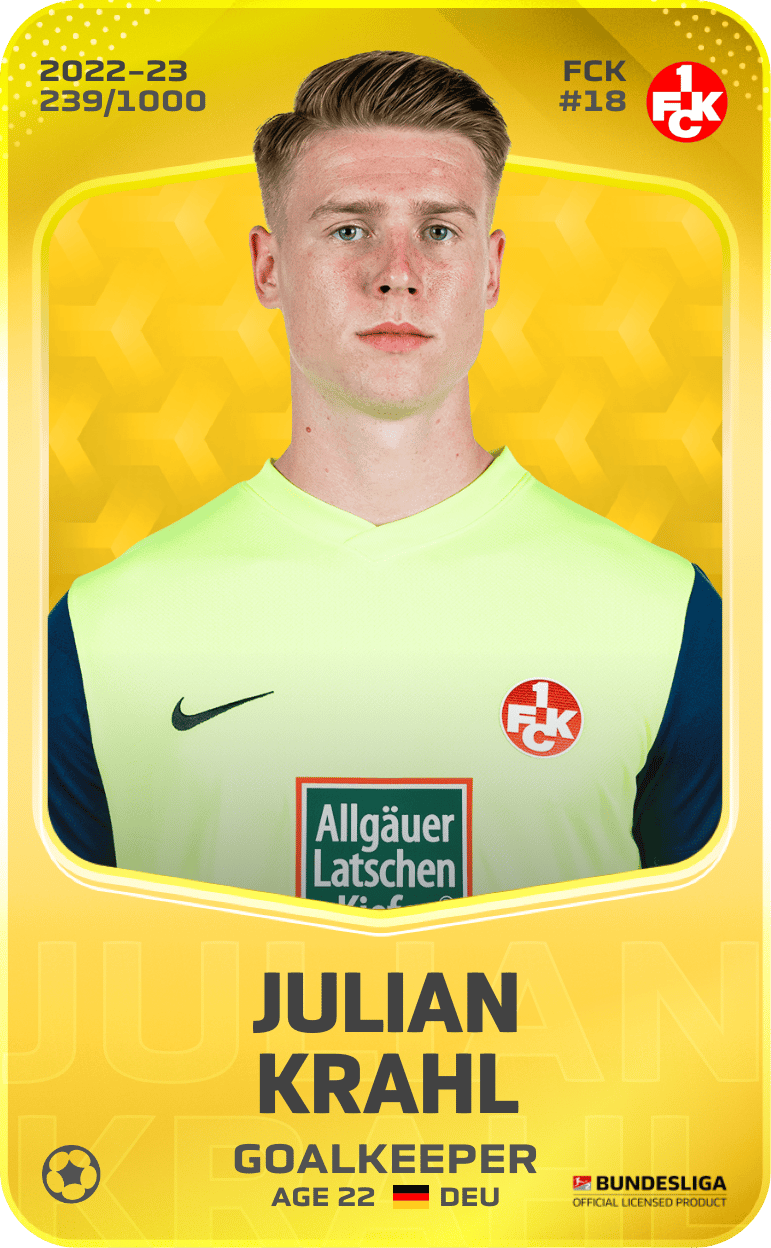 Julian Krahl 2022-23 • Limited 239/1000