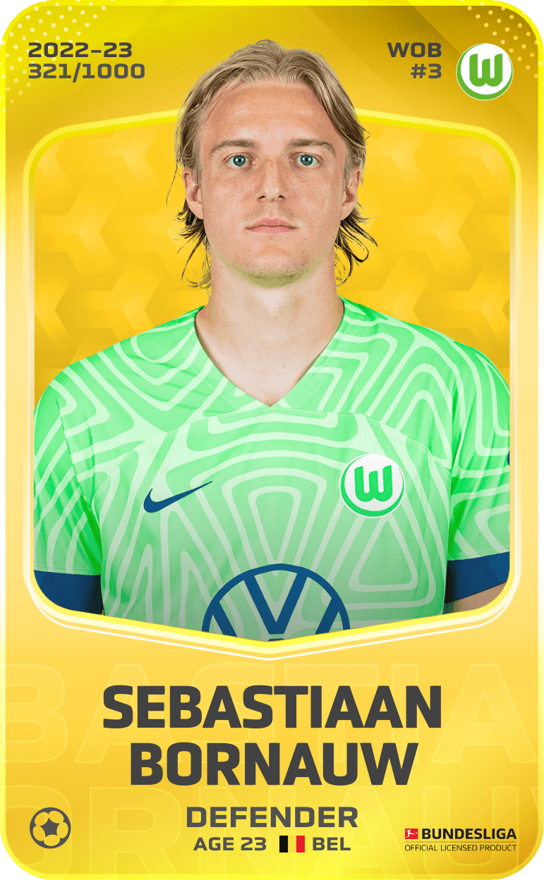 Sebastiaan Bornauw 2022-23 • Limited 321/1000