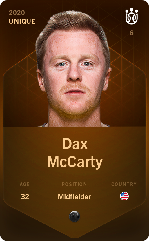 Sorare - Sorare Official - Dax McCarty 2020-21 • Unique - NFT # 101392712749193065596825040735191541710731306972094855266471032338570416944520