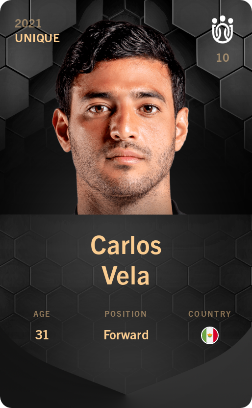 Sorare - Sorare Official - Carlos Vela 2021-22 • Unique - NFT # 56761911246178024476732409104520977554203720137371117115357963048940102870502