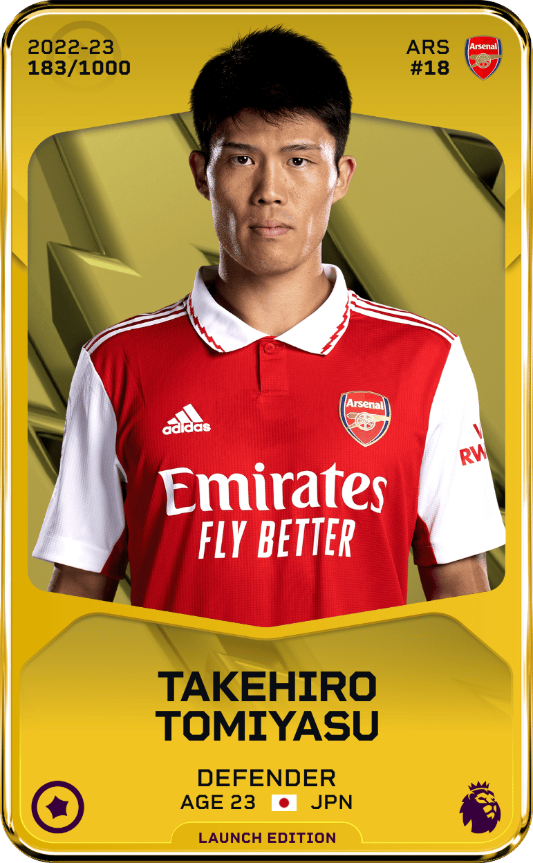 Takehiro Tomiyasu 2022-23 • Limited 183/1000