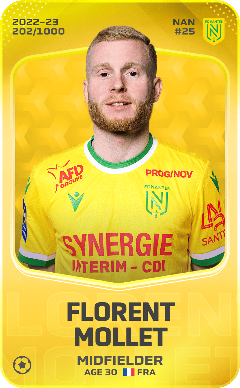 Florent Mollet 2022-23 • Limited 202/1000