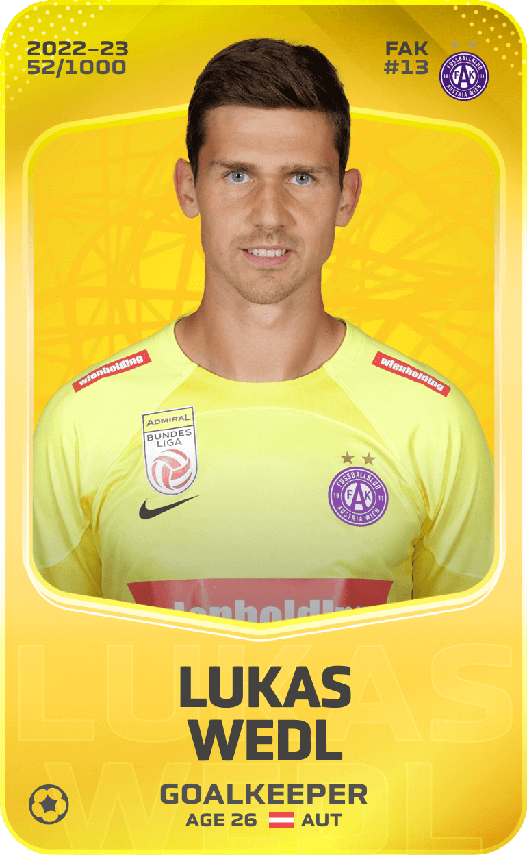 Lukas Wedl 2022-23 • Limited 52/1000