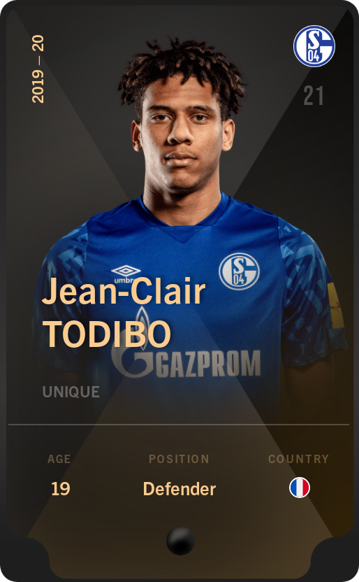 Sorare - Sorare Official - Jean-Clair Todibo 2019-20 • Unique - NFT # 13264327422899464834836613508796220130386767946422181993037843766211284433448