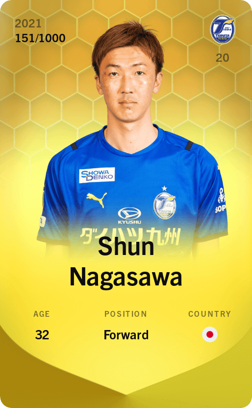 Shun Nagasawa 2021-22 • Limited 151/1000