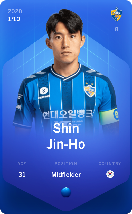 Sorare - Sorare Official - Shin Jin-Ho 2020-21 • Super Rare 1/10 - NFT # 48064731248819908730625146877323503499405884513135815841875546540540782964230