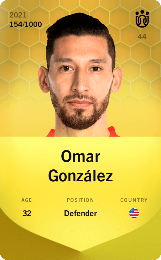 Omar González 2021-22 • Limited 154/1000