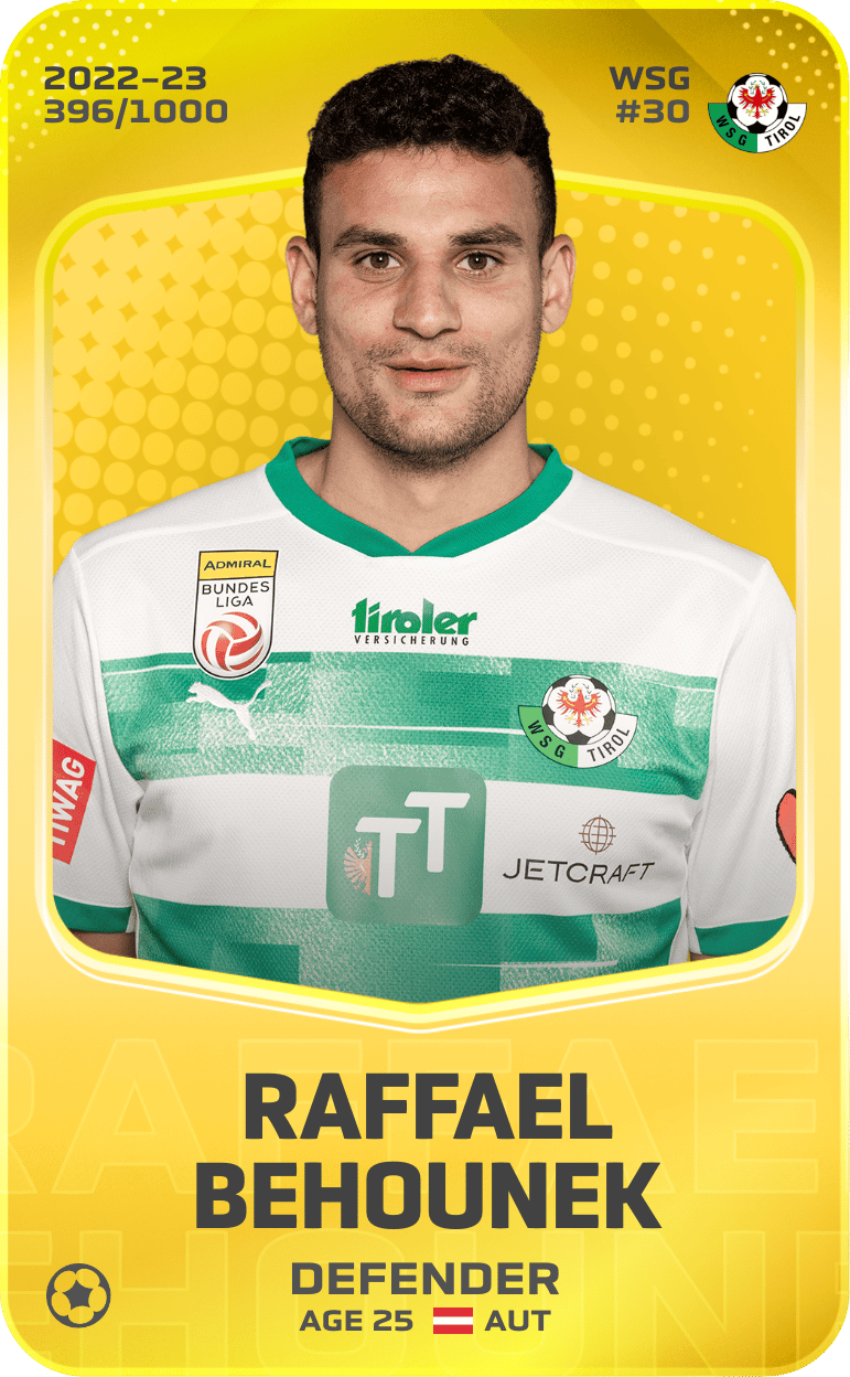Raffael Behounek 2022-23 • Limited 396/1000