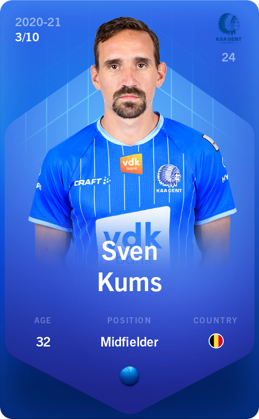 Sorare - Sorare Official - Sven Kums 2020-21 • Super Rare 3/10 - NFT # 108978153194446051288606497610233178515976044964836044816682378469682408701779