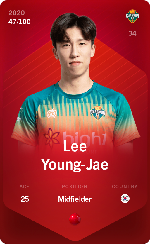 Sorare - Sorare Official - Lee Young-Jae 2020-21 • Rare 47/100 - NFT # 79484325864075057815968957703107354266707916294260076118639862581796671767164